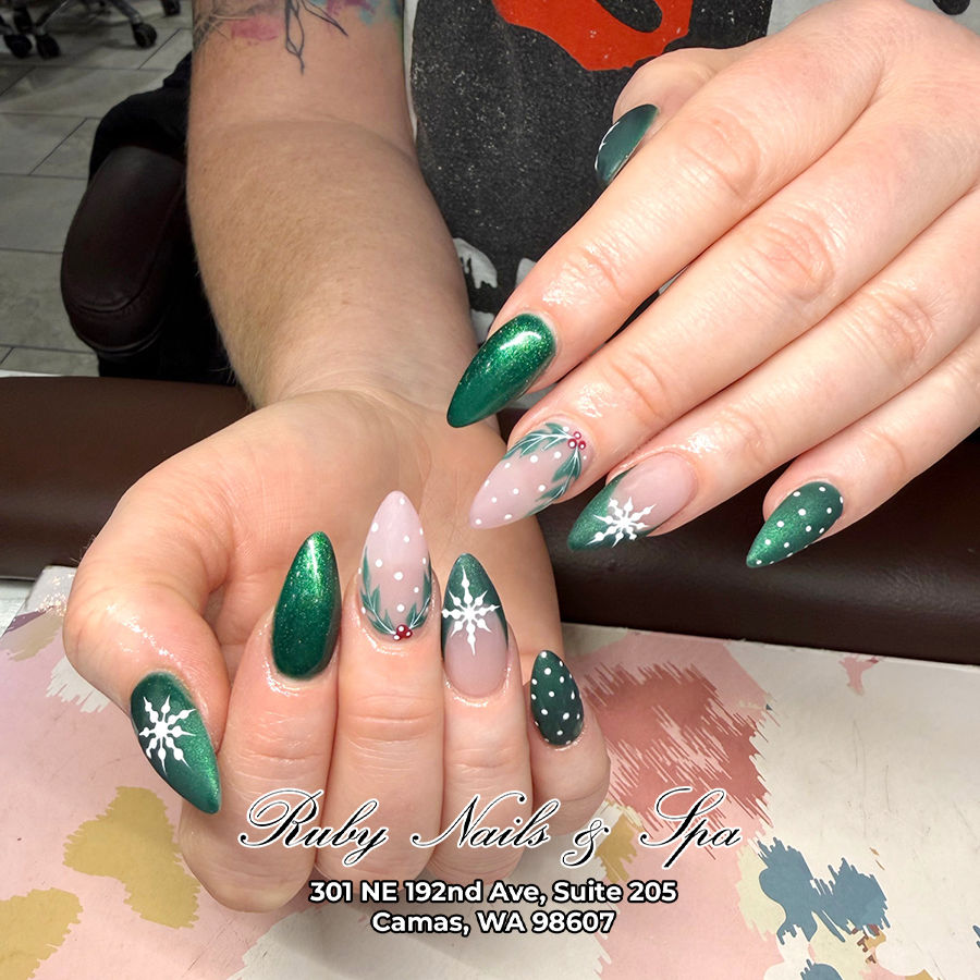 Christmas Nails at Ruby Nails & Spa